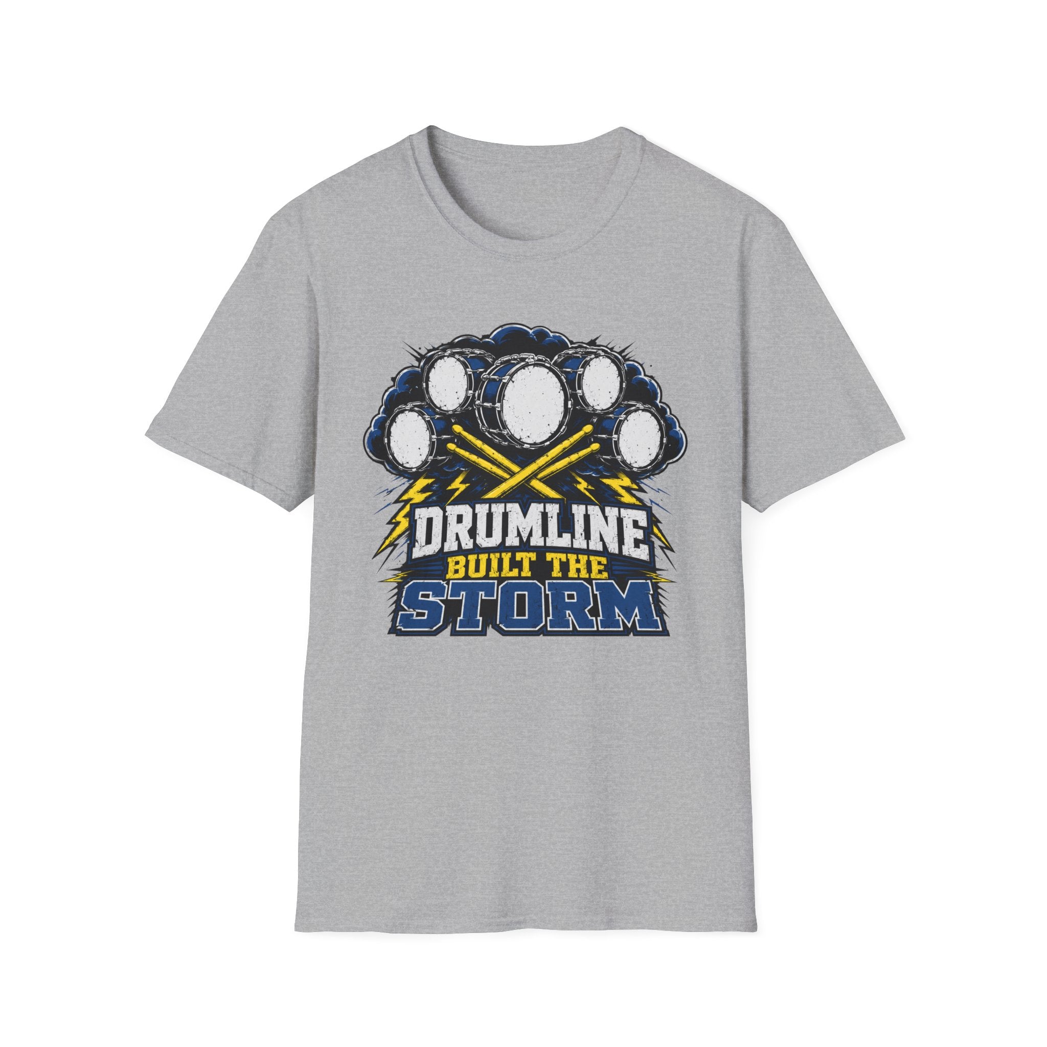 Drumline Built the Storm T-Shirt — Drum Corps Marching Band Tee