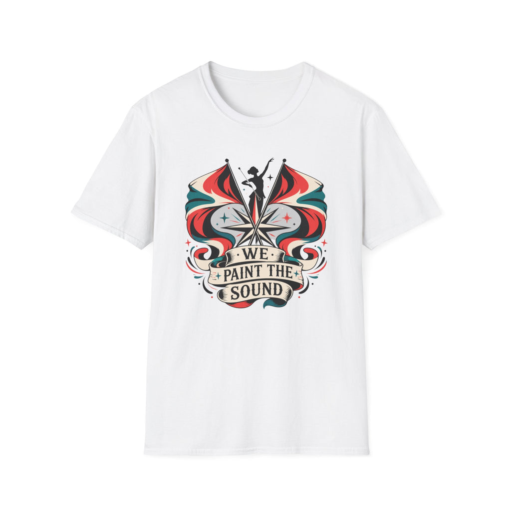 We Paint the Town Color Guard Retro Colors T-shirt