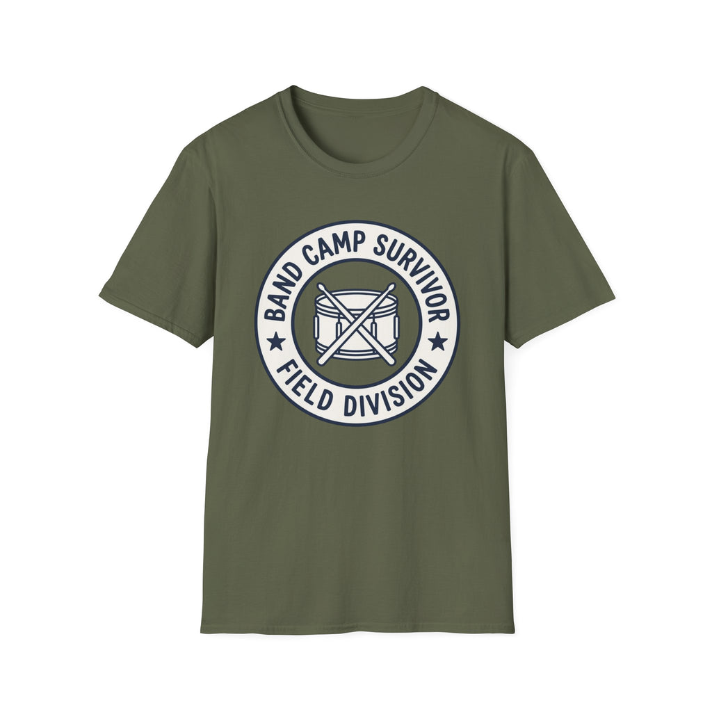 Band Camp Survivor Field Division with Snare Drum T-shirt