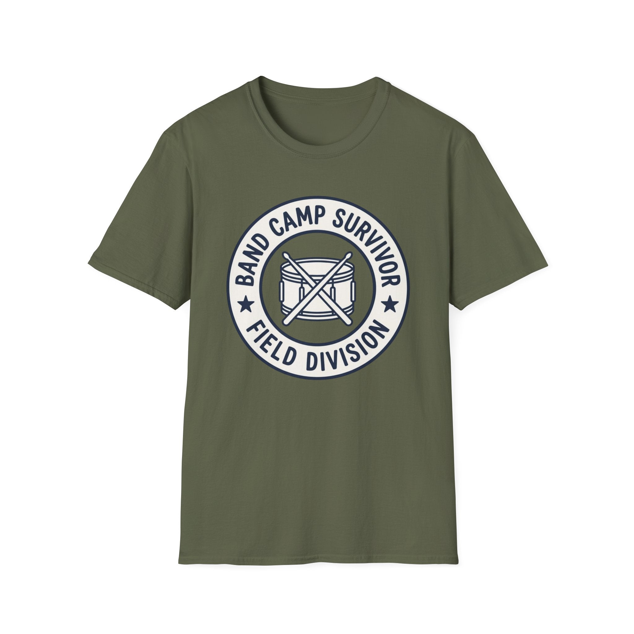 Band Camp Survivor Field Division with Snare Drum T-shirt