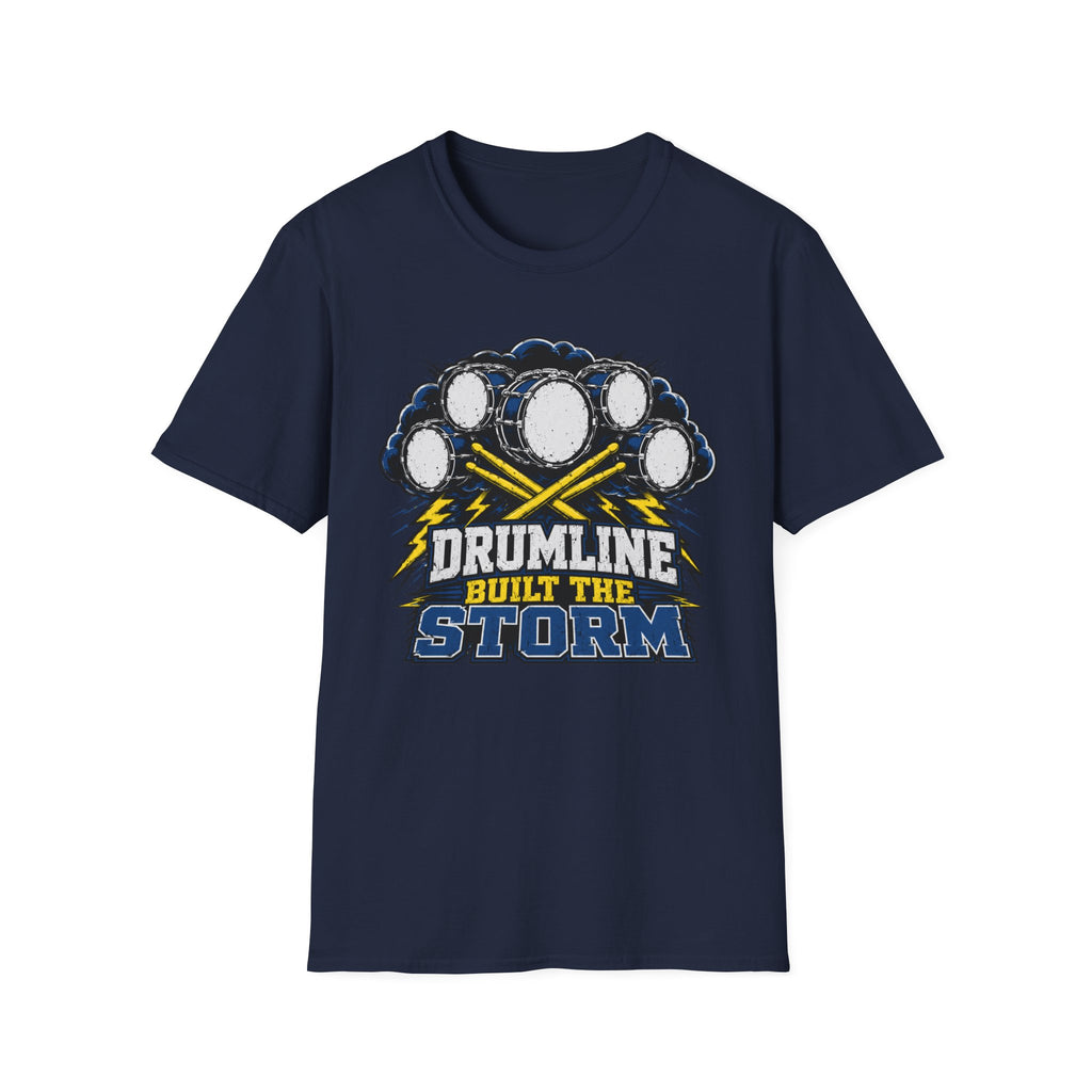 Drumline Built the Storm T-Shirt — Drum Corps Marching Band Tee