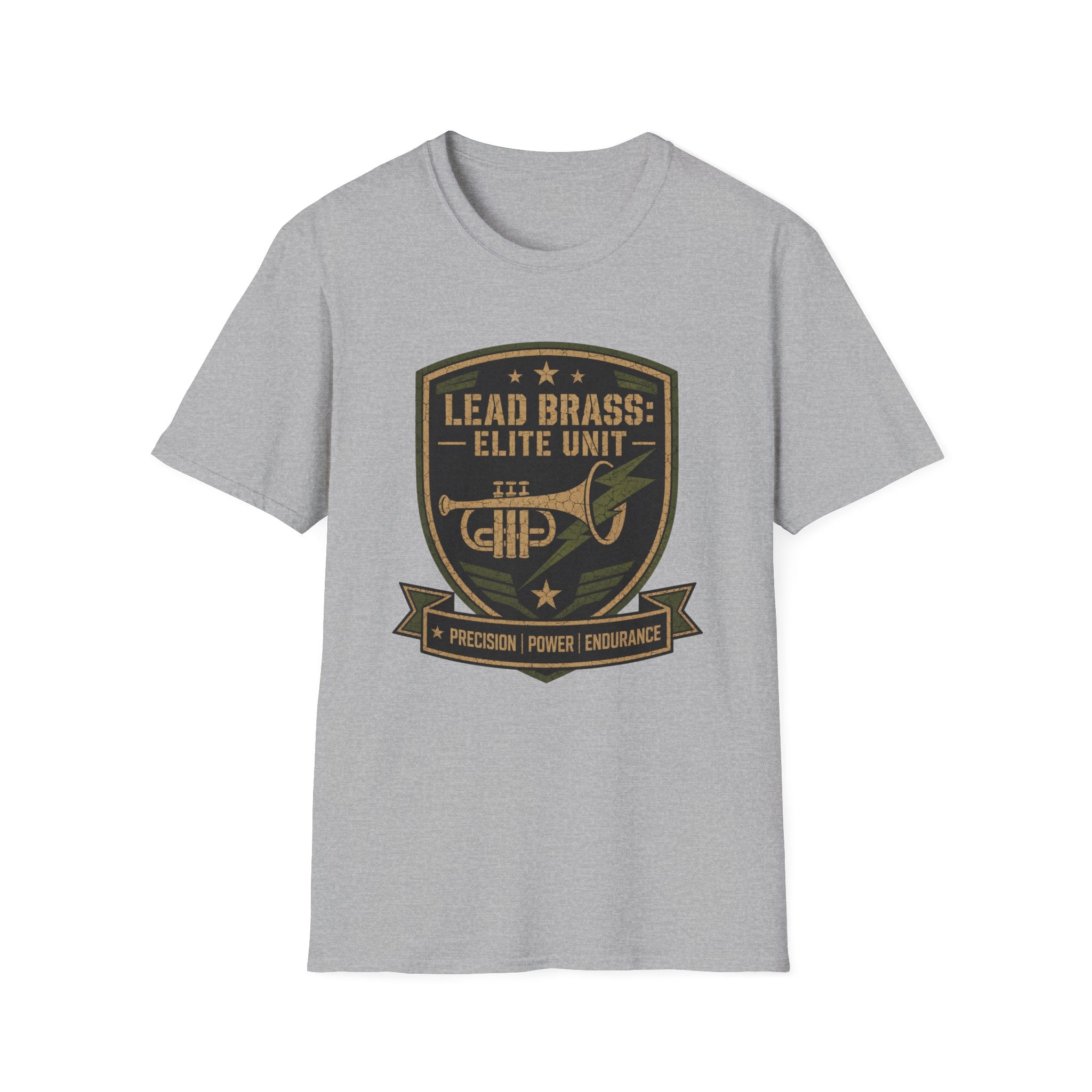 Lead Brass: Elite Unit Black Background T-shirt