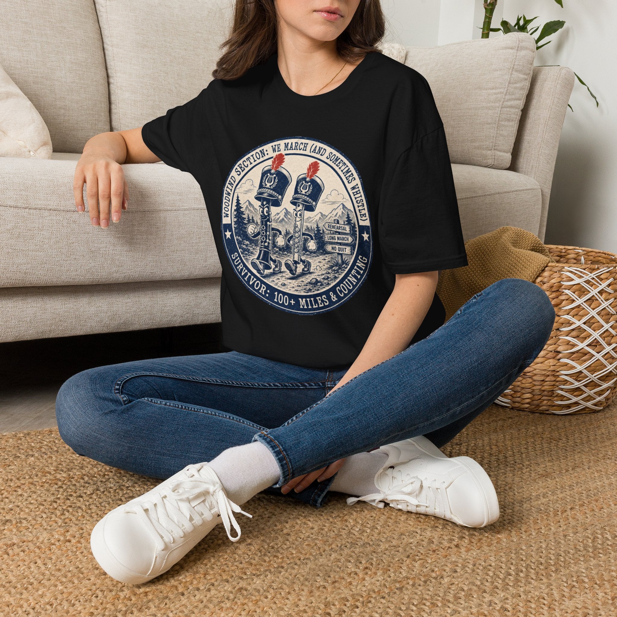 Woodwind Section: We March and Sometimes Whistle T-shirt