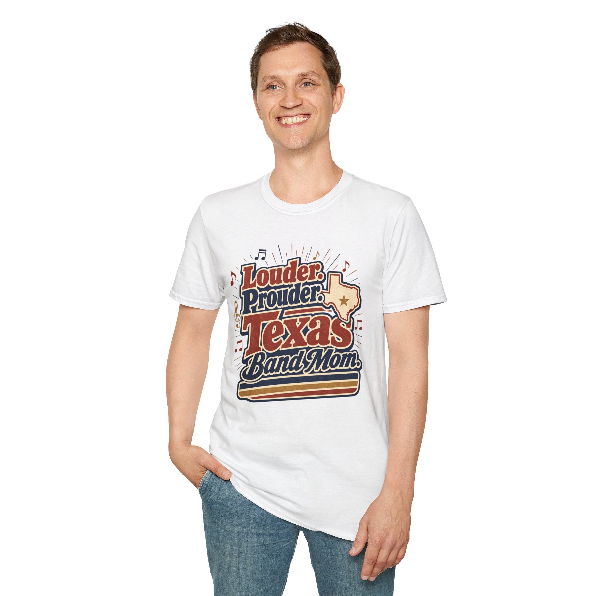 Louder Prouder Texas Band Mom T-shirt