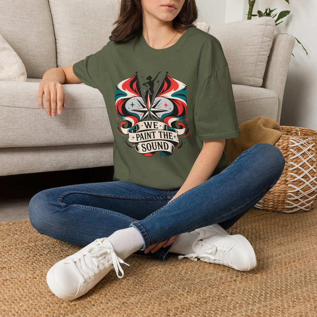 We Paint the Town Color Guard Retro Colors T-shirt