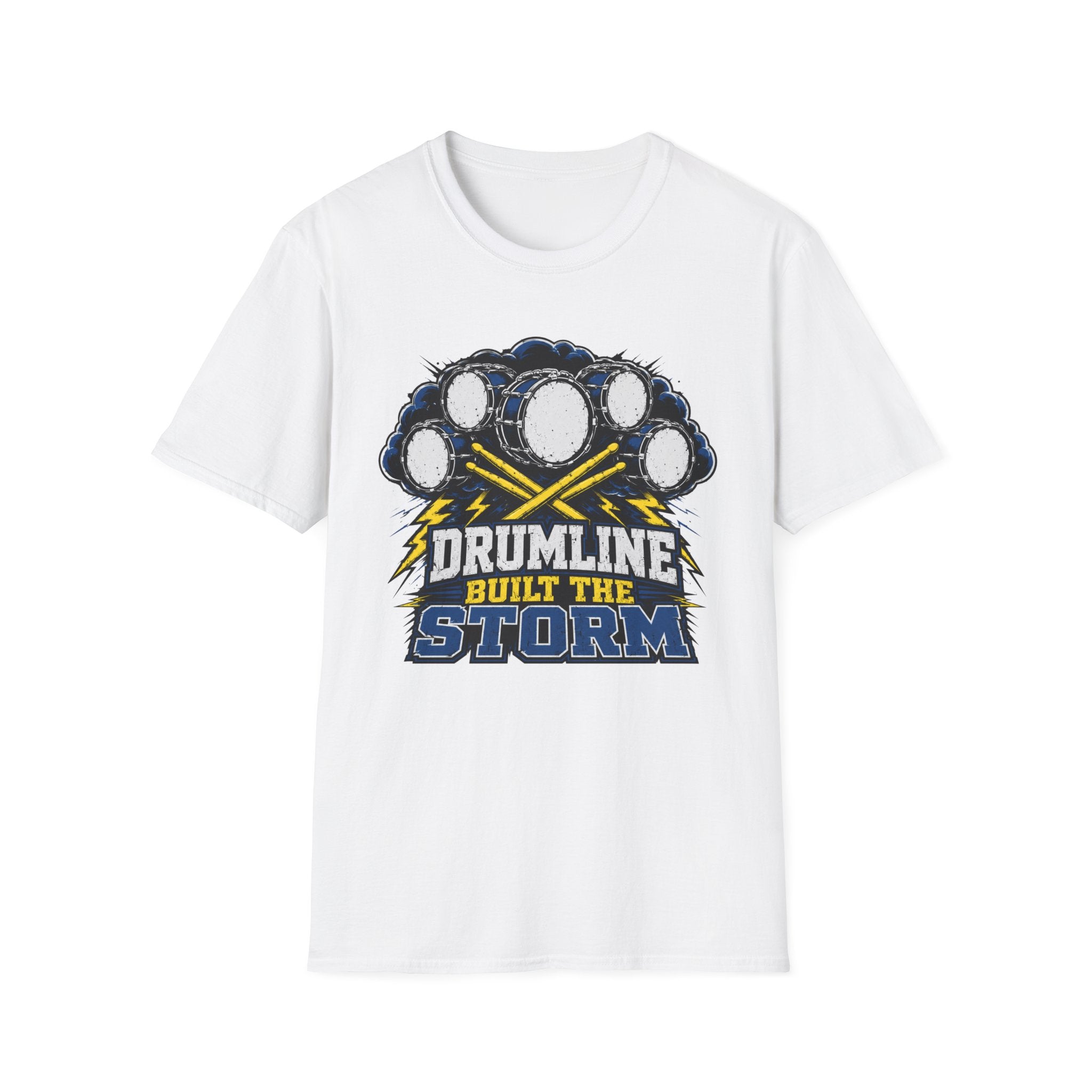Drumline Built the Storm T-Shirt — Drum Corps Marching Band Tee