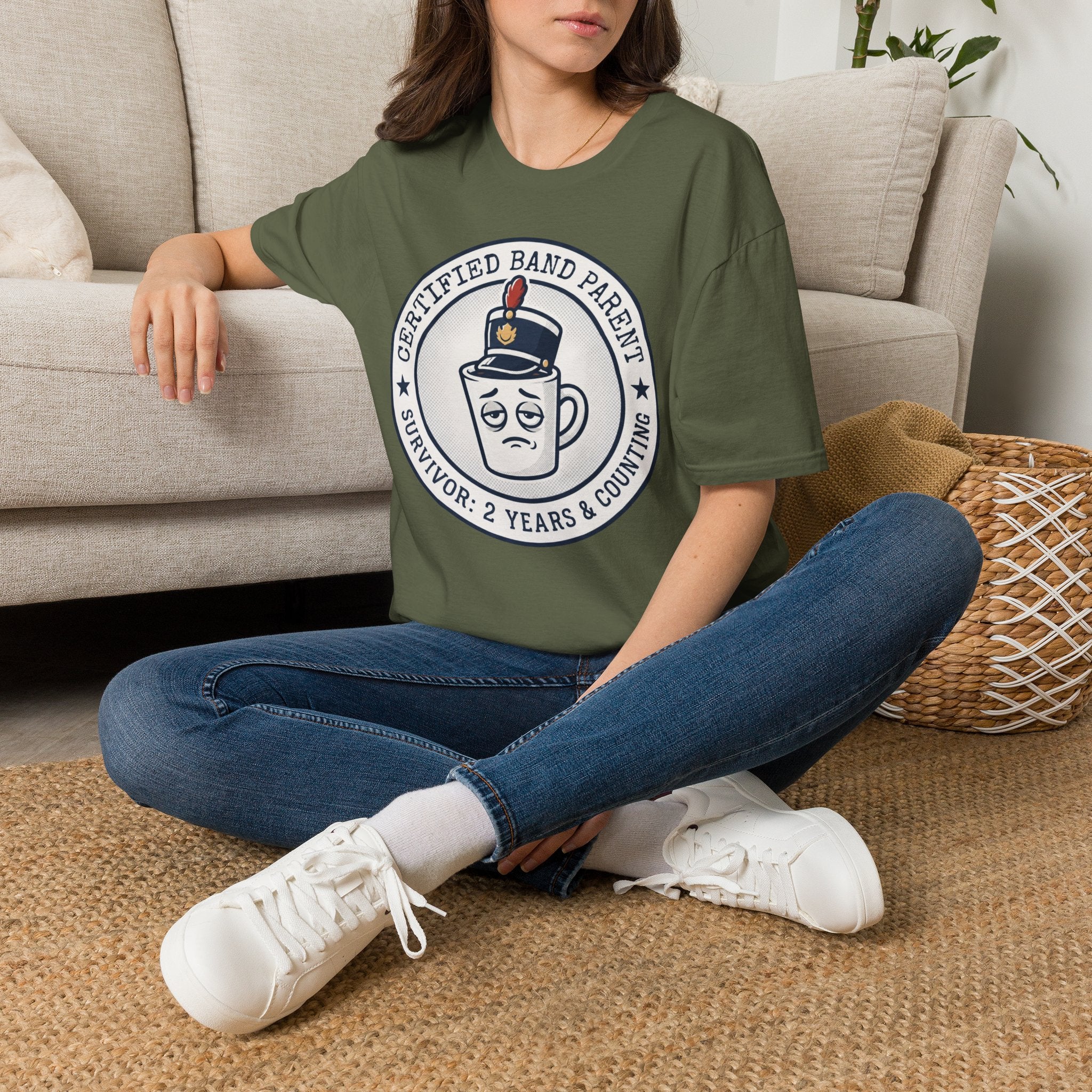 Certified Band Parent Survivor: 2 Years and Counting T-shirt