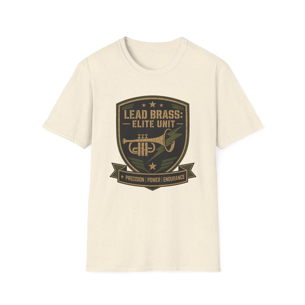 Lead Brass: Elite Unit Black Background T-shirt