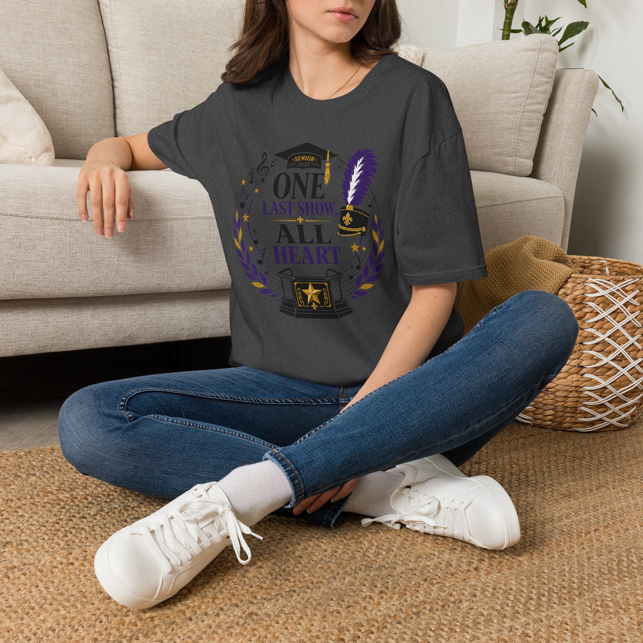Senior 2027 One Last Show All Heart T-shirt