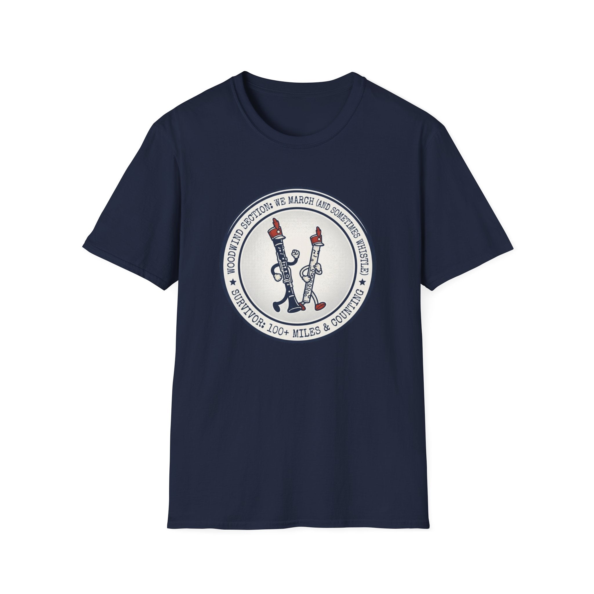 Woodwind Section We March and Sometimes Whistle T-shirt
