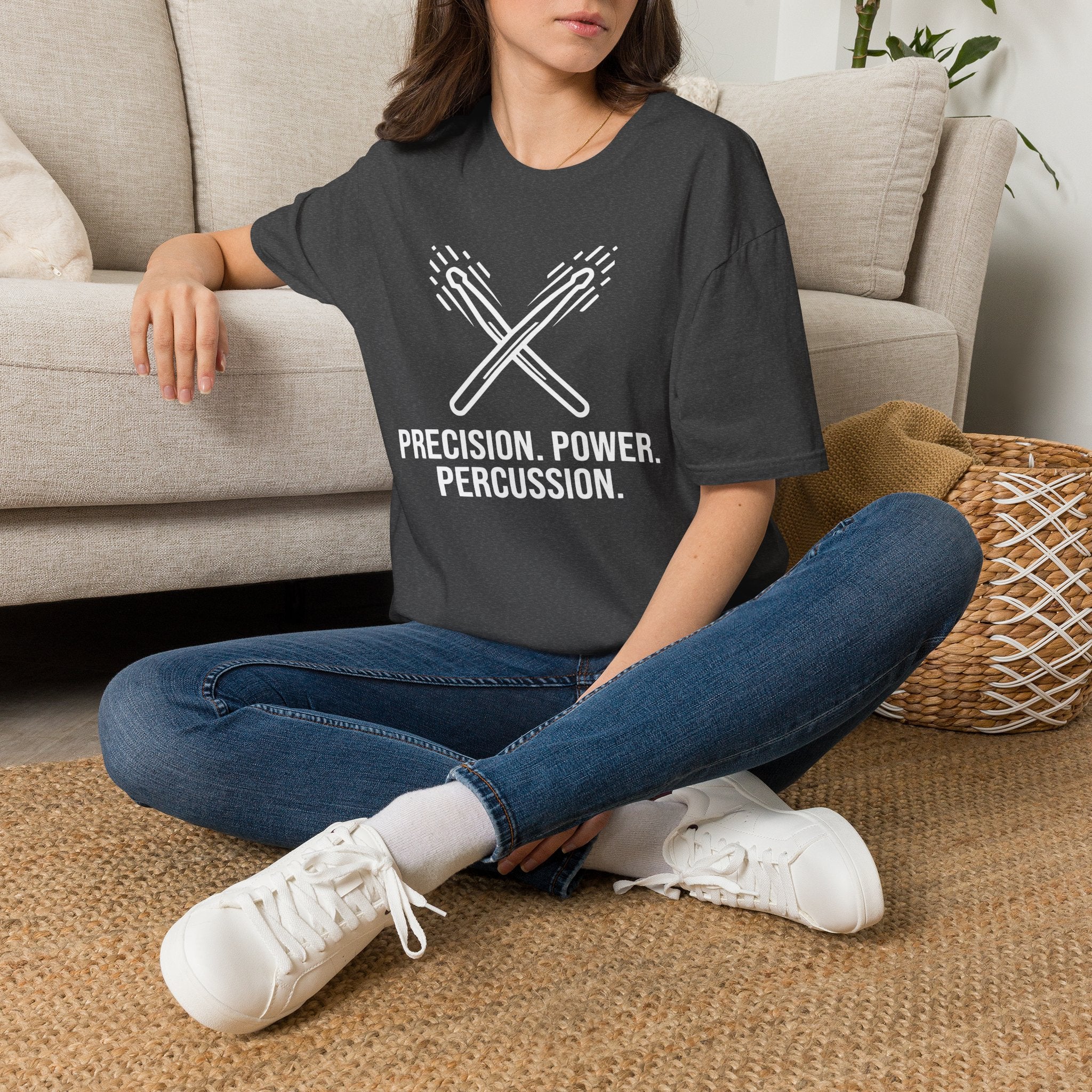Precision Power Percussion Crossed Drumstick T-shirt