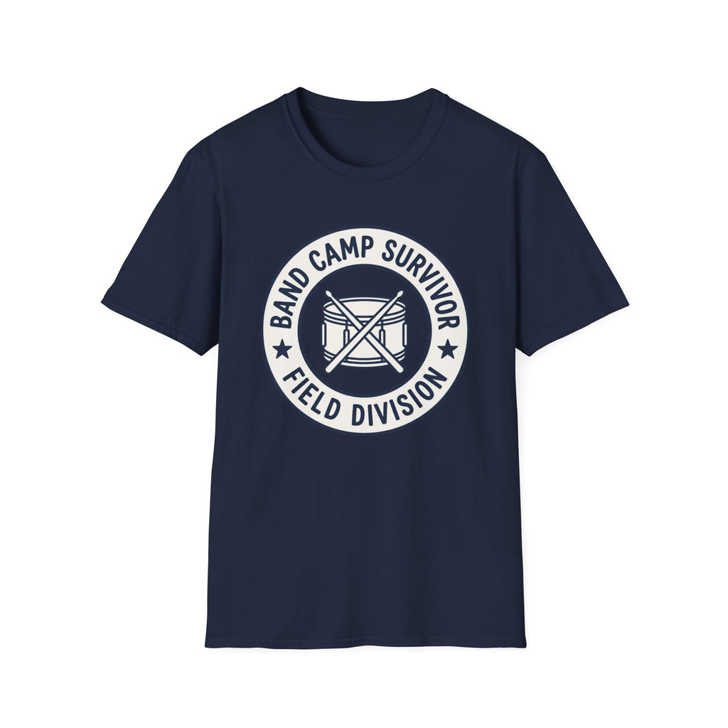 Band Camp Survivor Field Division with Snare Drum T-shirt