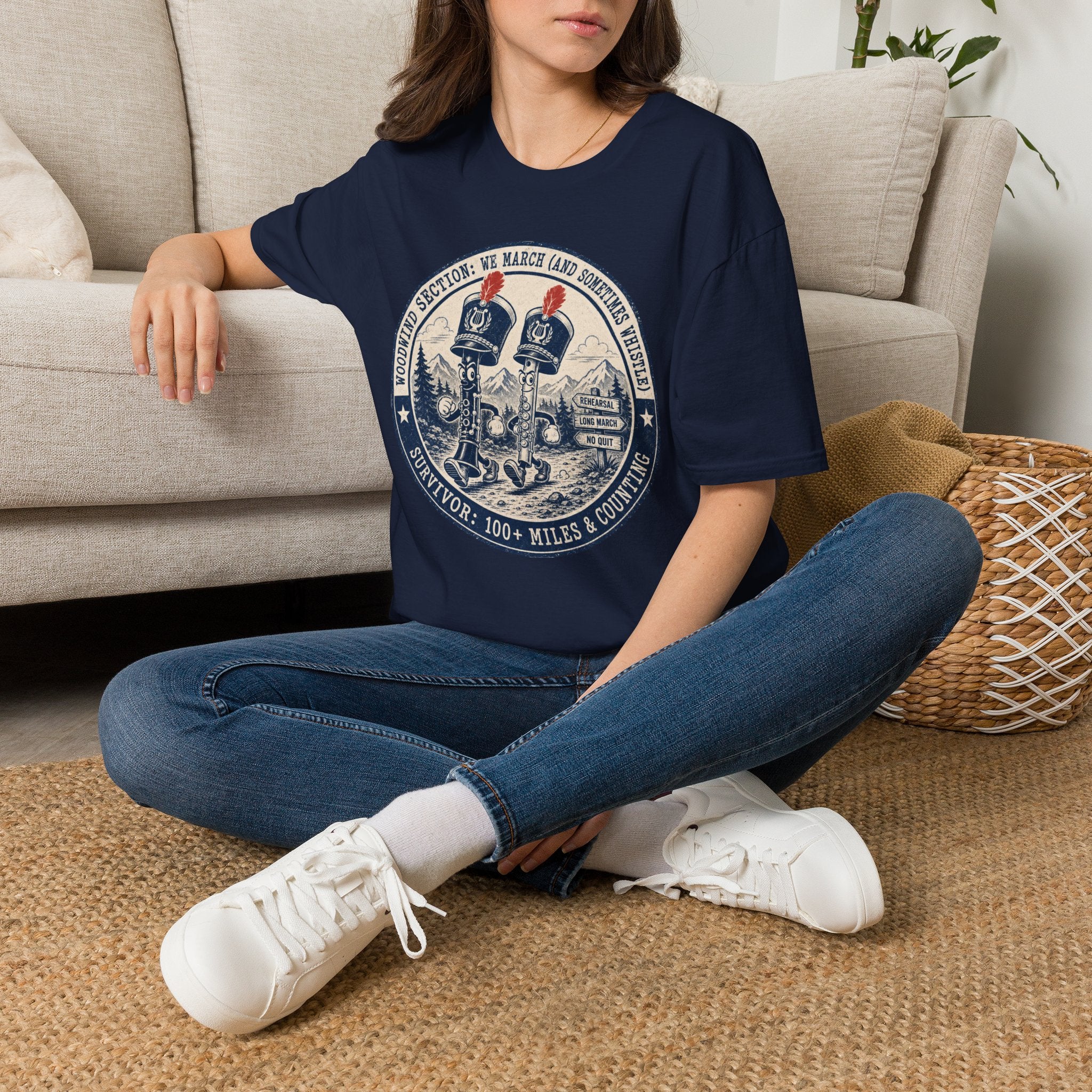 Woodwind Section: We March and Sometimes Whistle T-shirt
