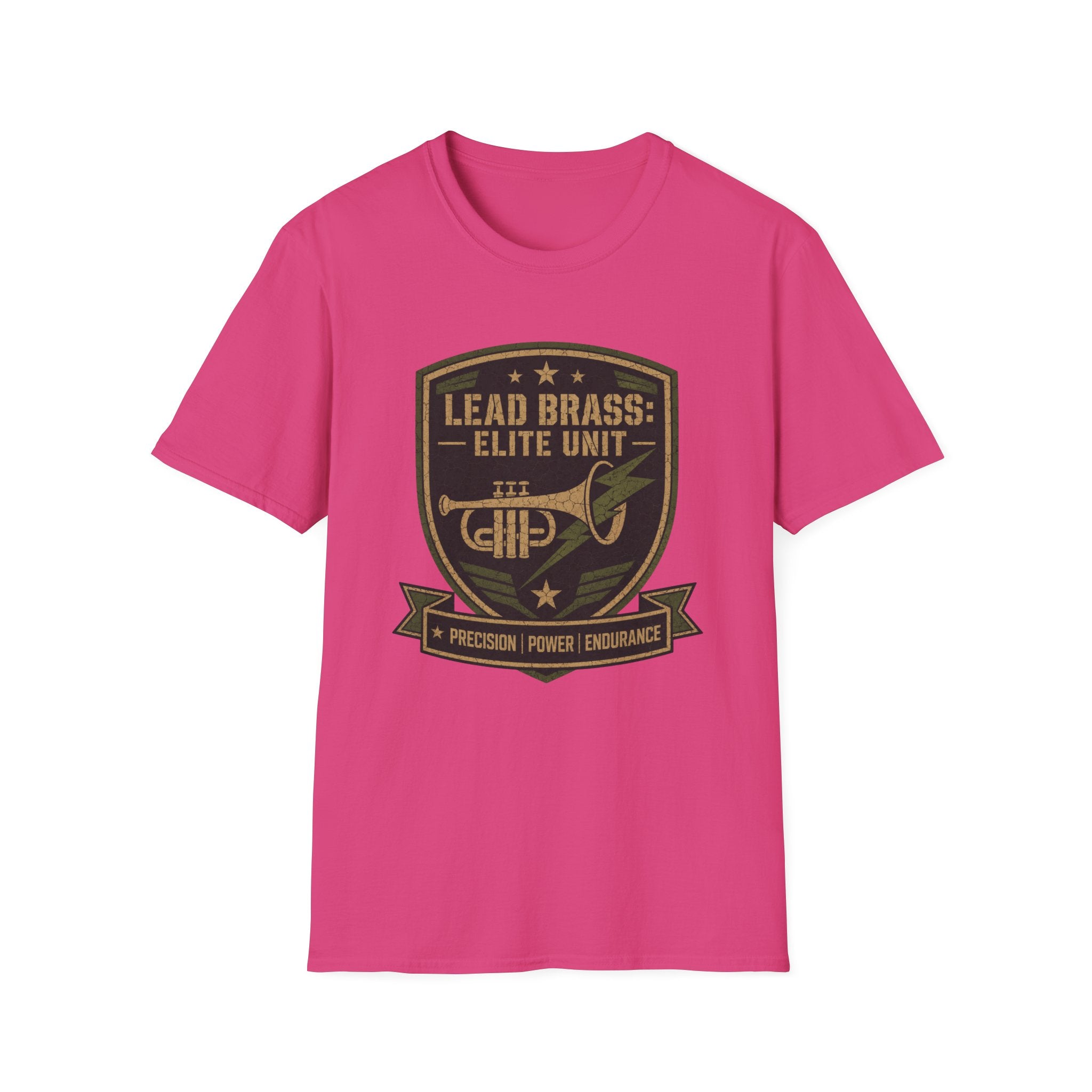 Lead Brass: Elite Unit Black Background T-shirt