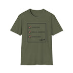 Sunburn Drill Sheets Survived Checklist T-shirt