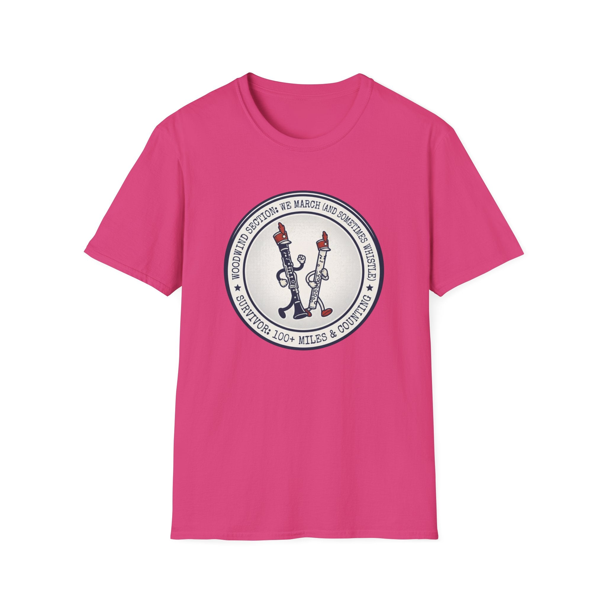 Woodwind Section We March and Sometimes Whistle T-shirt