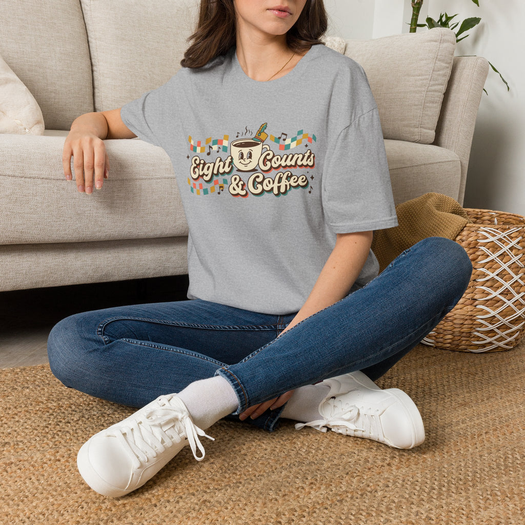 8 Counts and Coffee Retro T-shirt