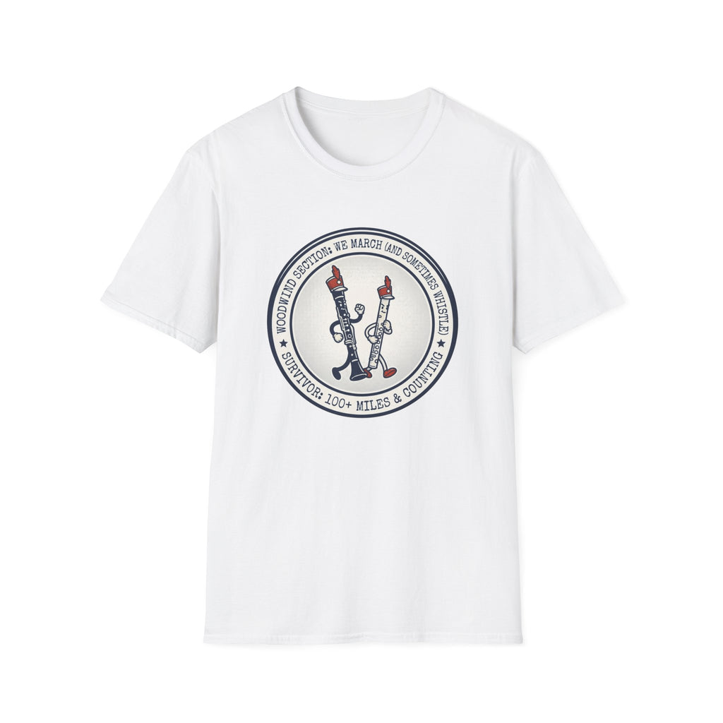 Woodwind Section We March and Sometimes Whistle T-shirt