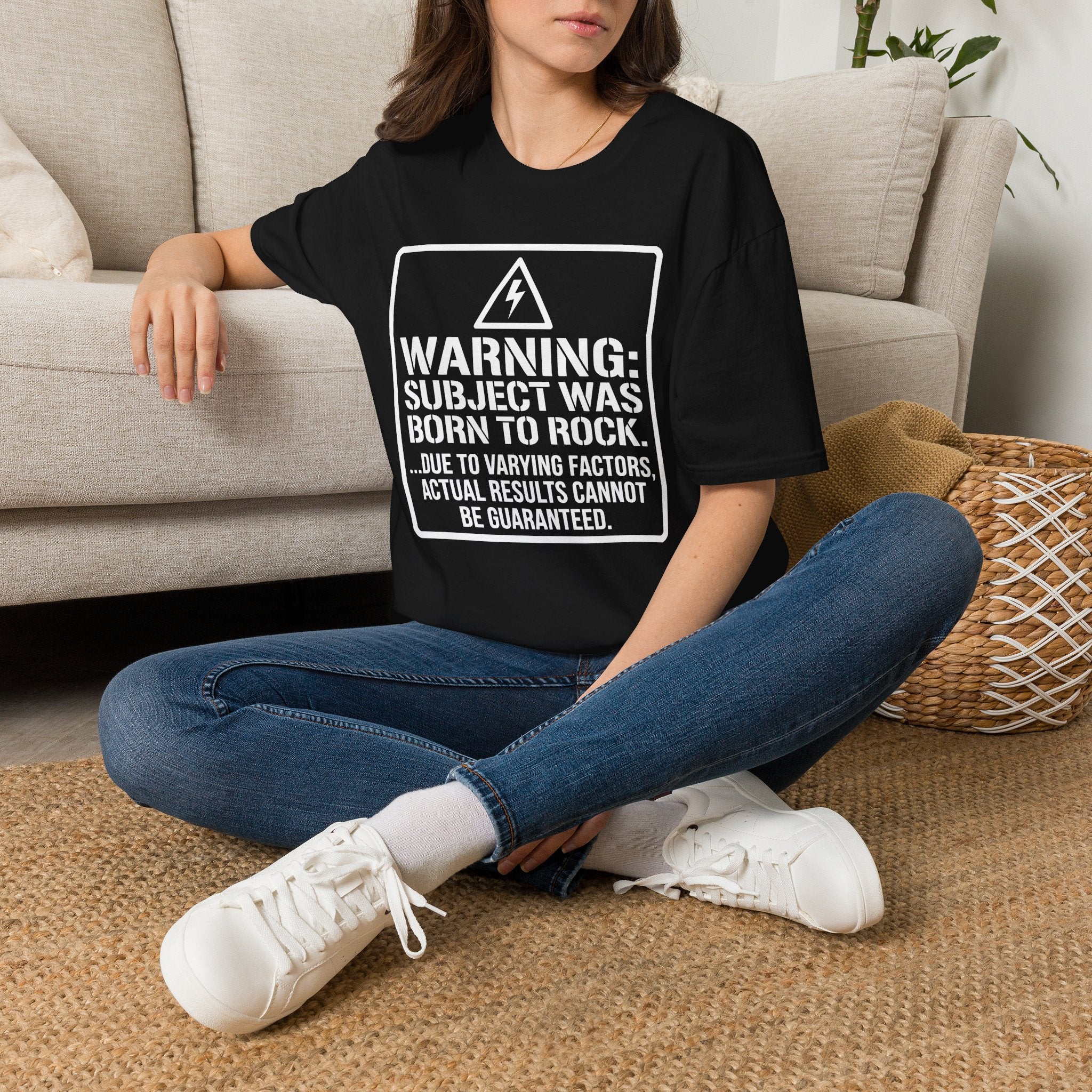 Warning: Subject Was Born to Rock T-shirt