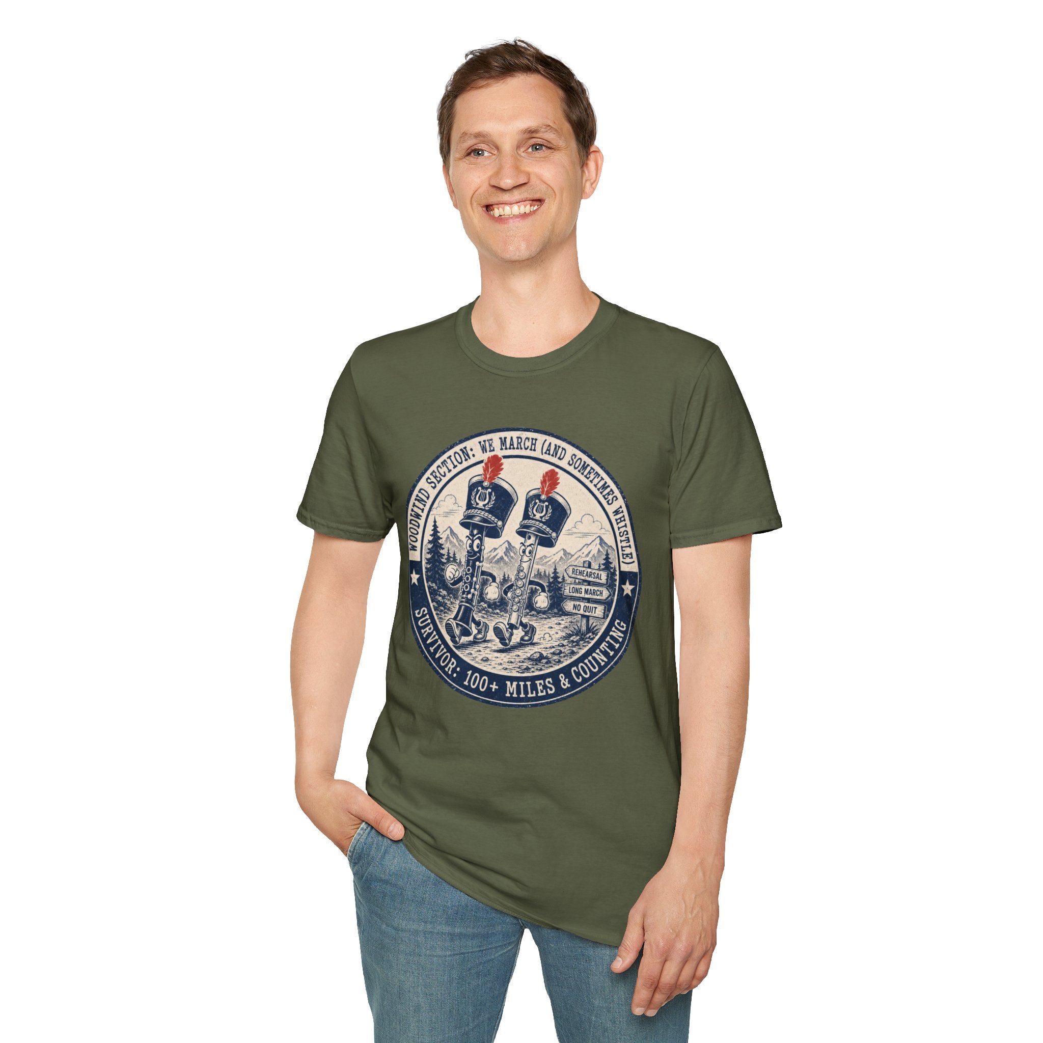 Woodwind Section: We March and Sometimes Whistle T-shirt