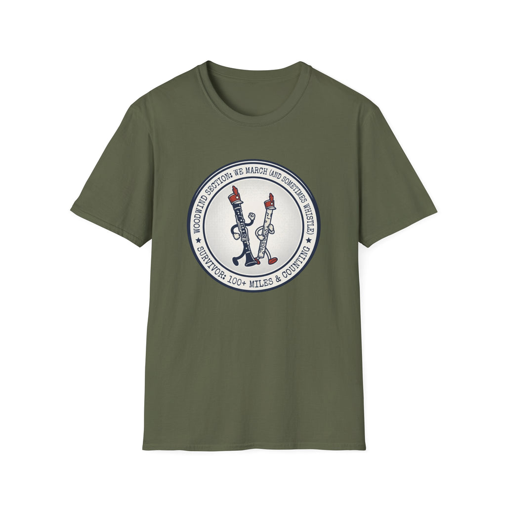 Woodwind Section We March and Sometimes Whistle T-shirt