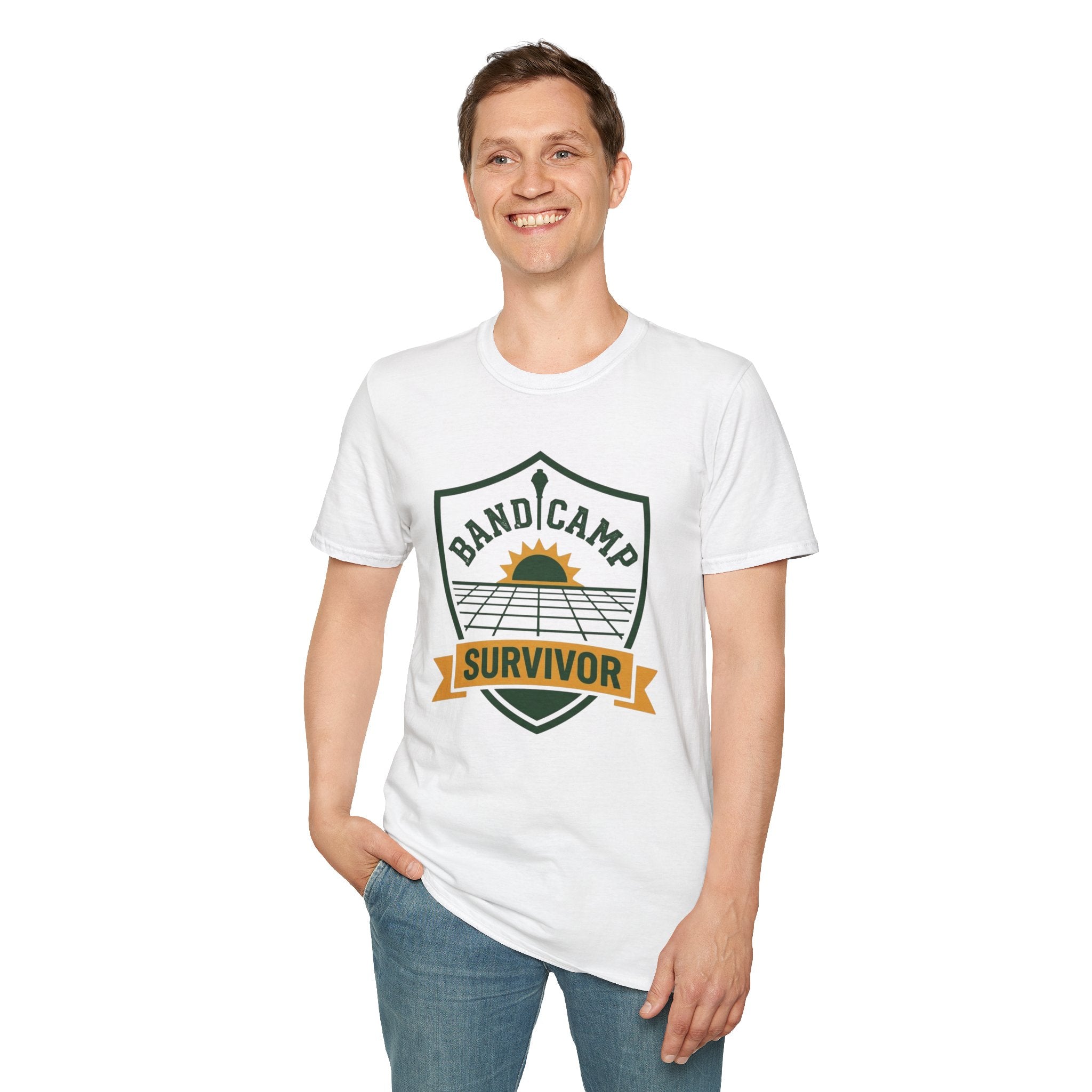 Band Camp Survivor Sunshine Badge T-shirt
