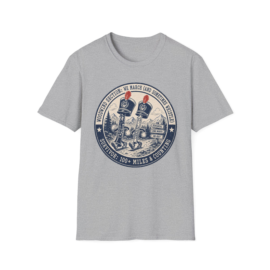Woodwind Section: We March and Sometimes Whistle T-shirt