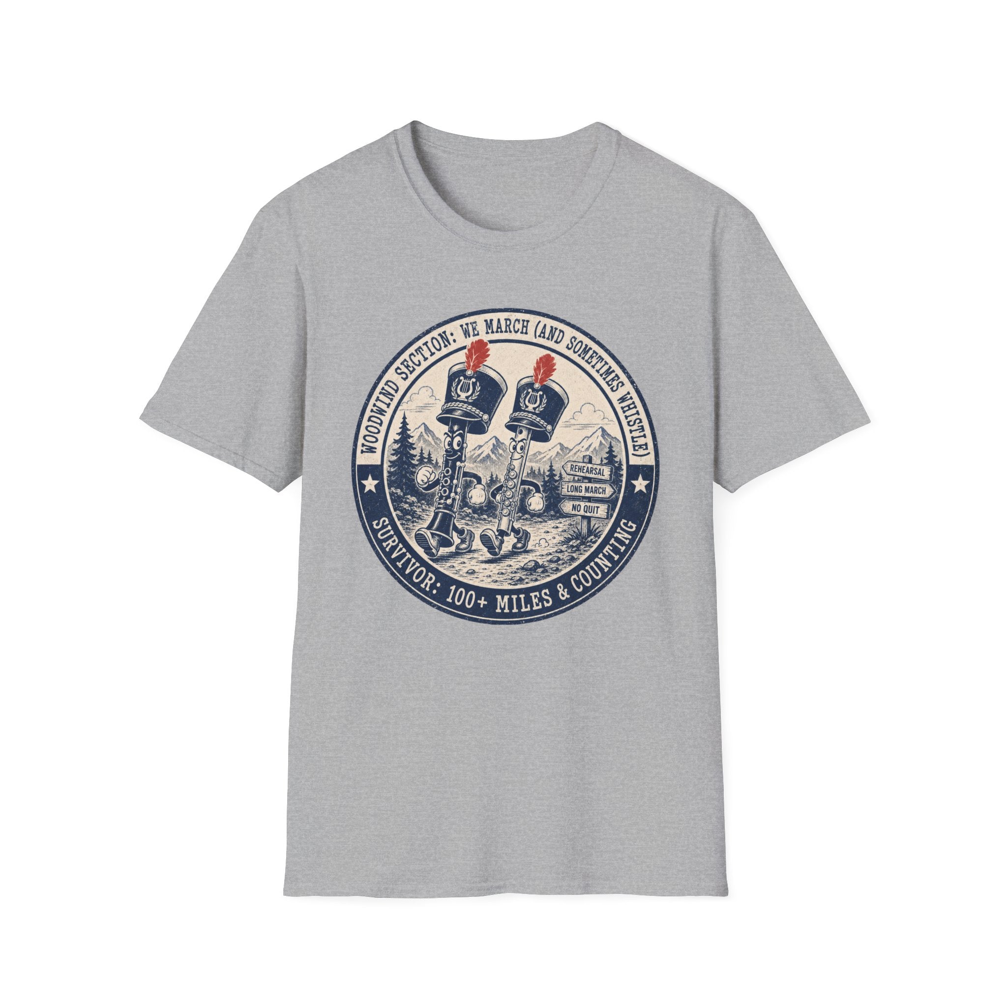 Woodwind Section: We March and Sometimes Whistle T-shirt