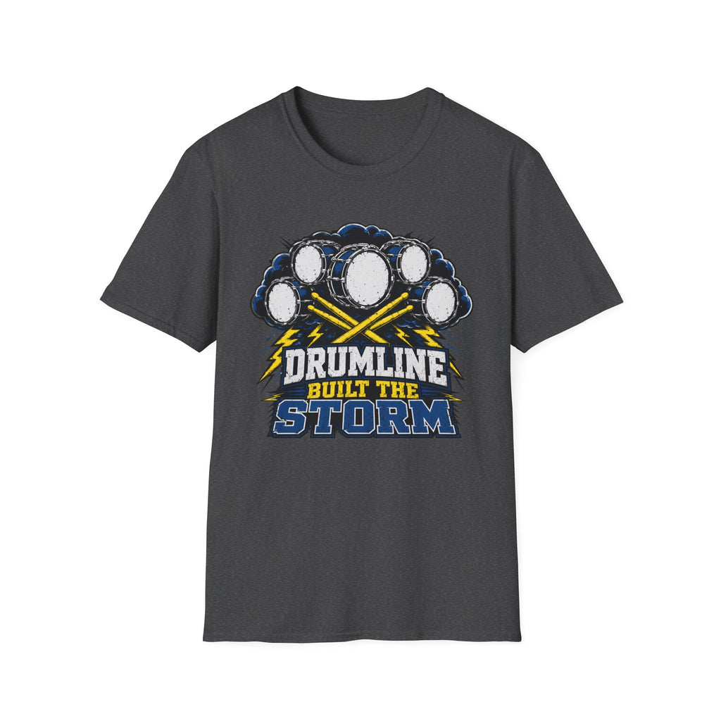 Drumline Built the Storm T-Shirt — Drum Corps Marching Band Tee