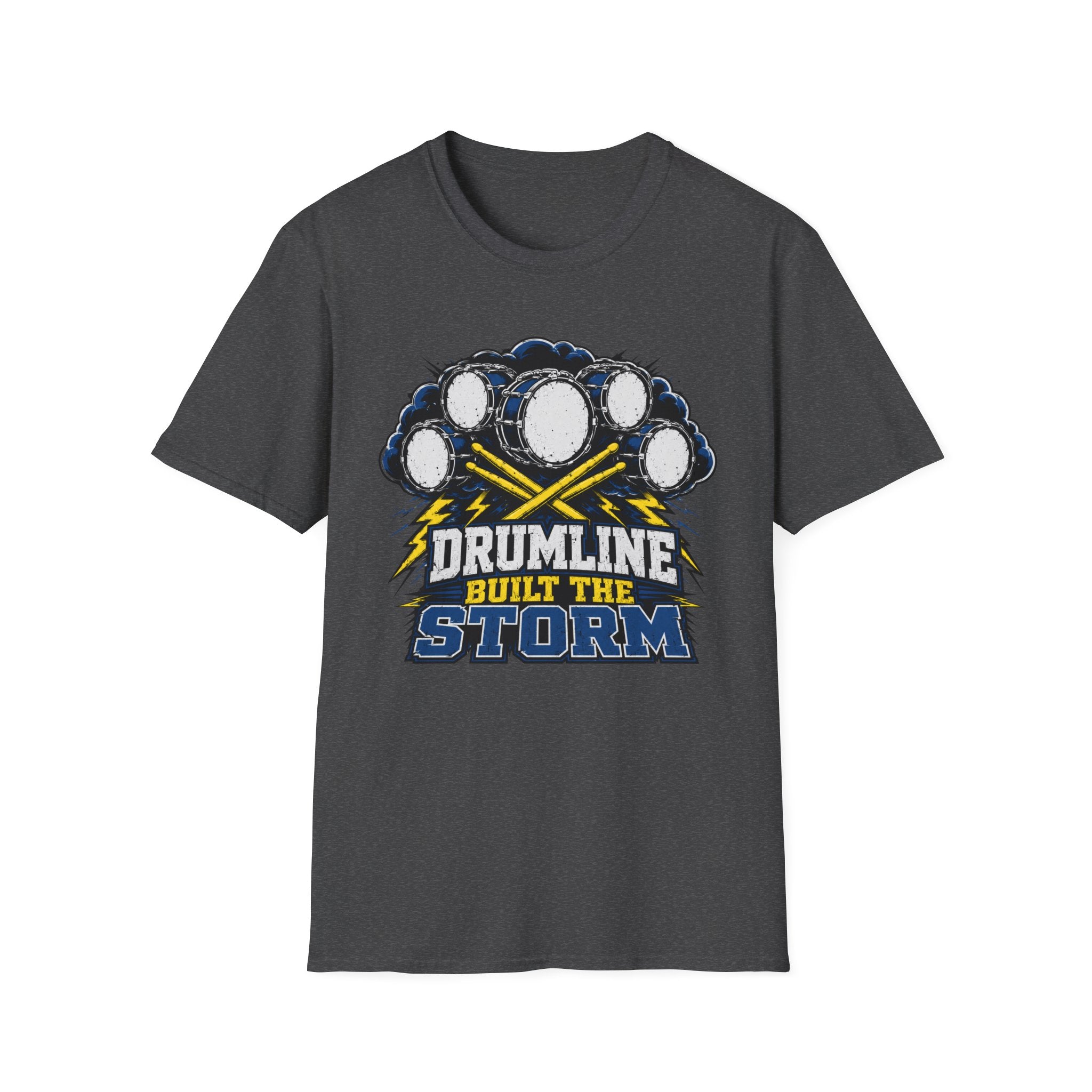 Drumline Built the Storm T-Shirt — Drum Corps Marching Band Tee