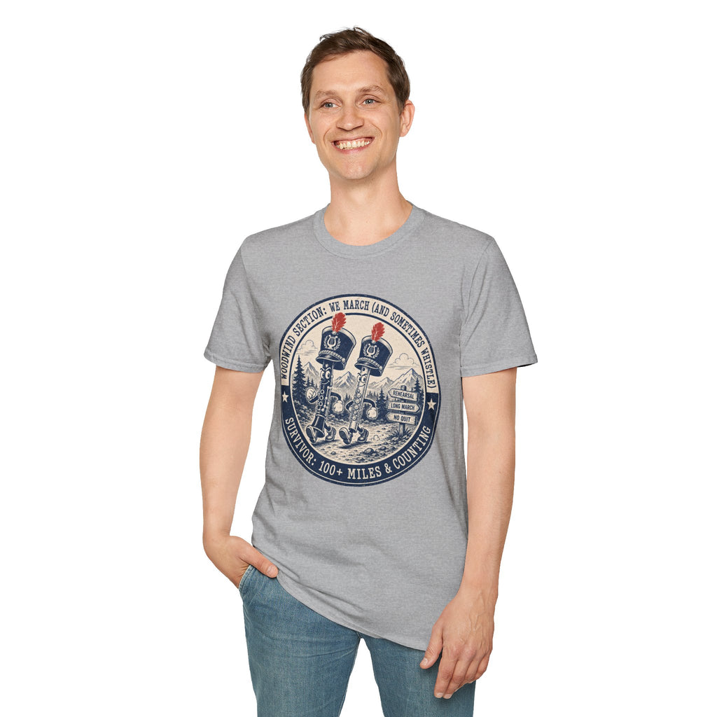 Woodwind Section: We March and Sometimes Whistle T-shirt