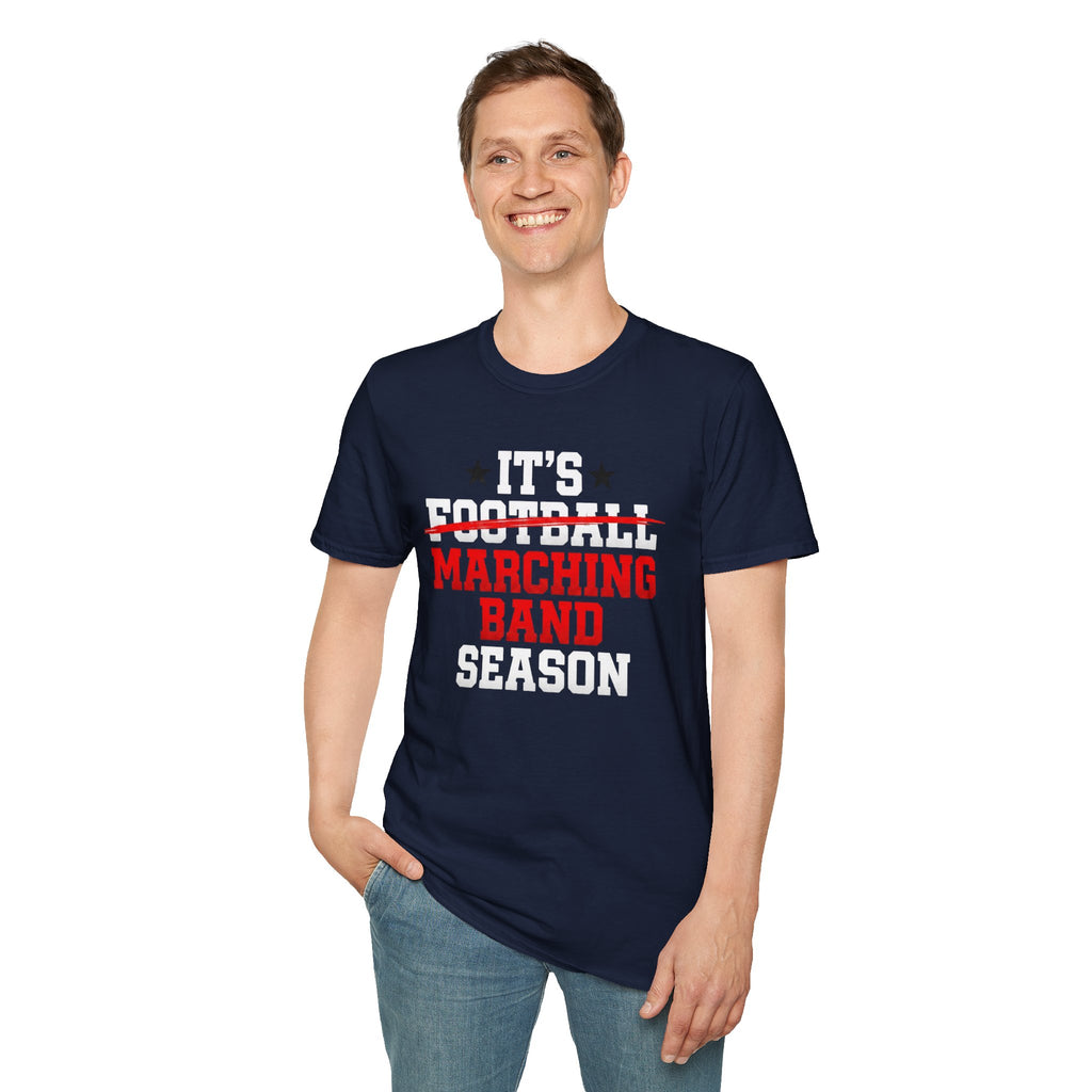 Its Football Marching Band Season Red Text T-shirt