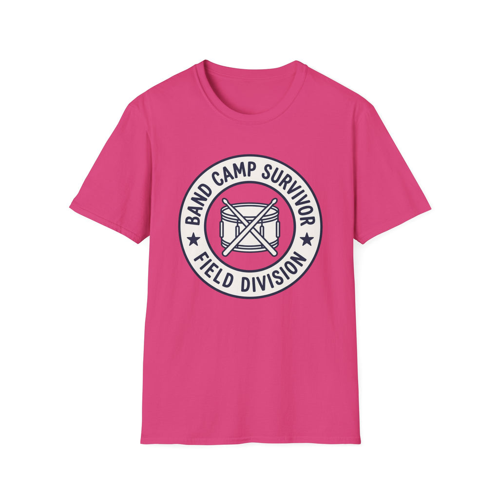 Band Camp Survivor Field Division with Snare Drum T-shirt