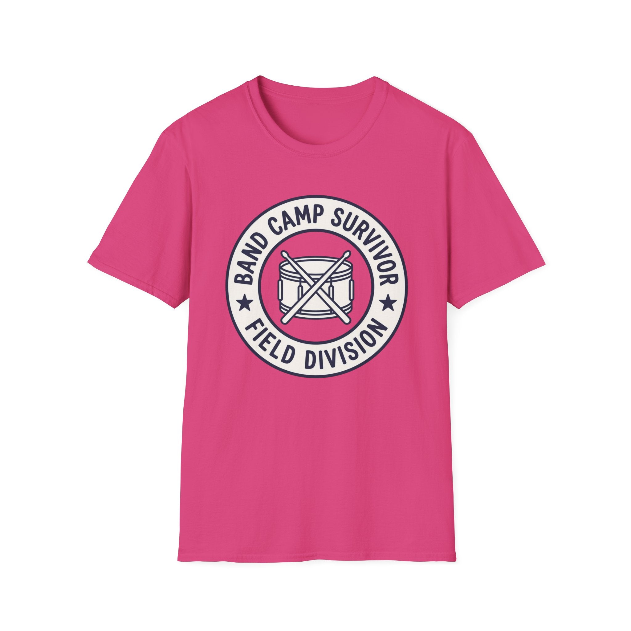 Band Camp Survivor Field Division with Snare Drum T-shirt