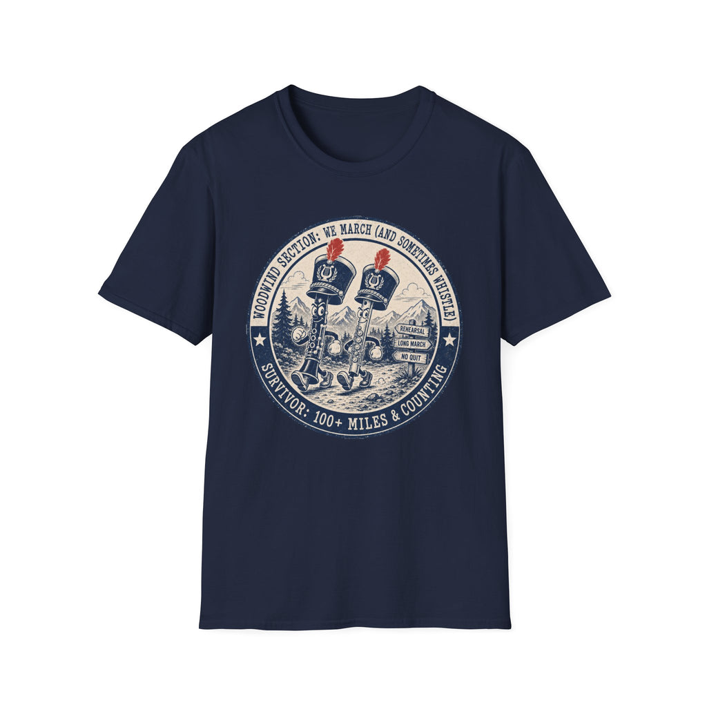 Woodwind Section: We March and Sometimes Whistle T-shirt