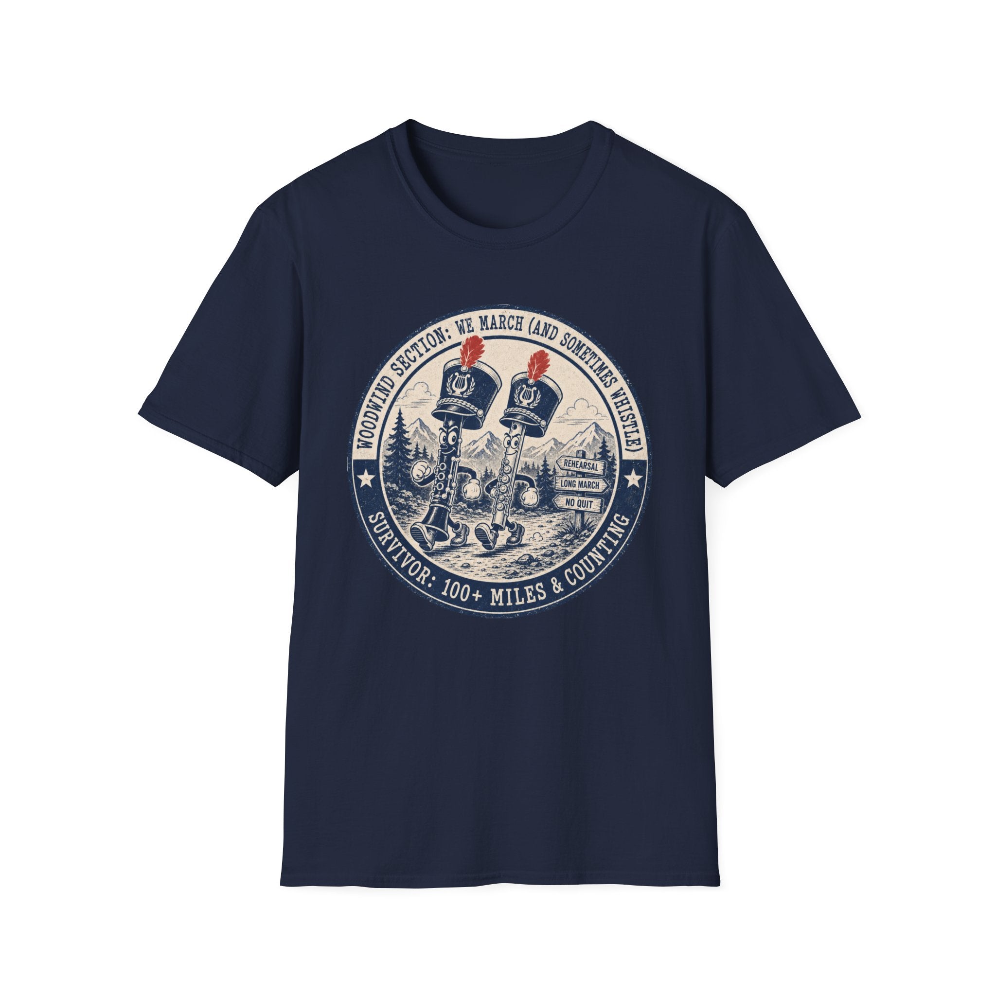 Woodwind Section: We March and Sometimes Whistle T-shirt