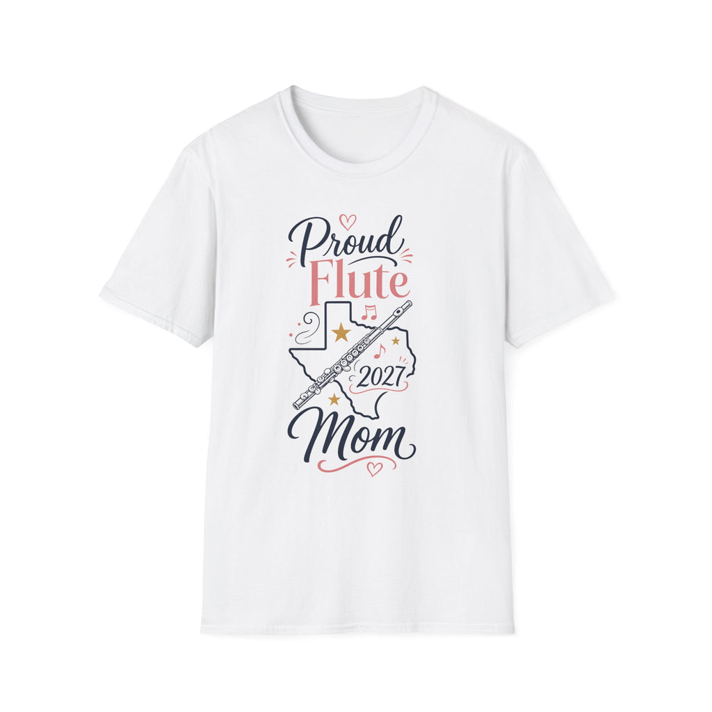 Proud Flute Mom Pink Texas T-shirt
