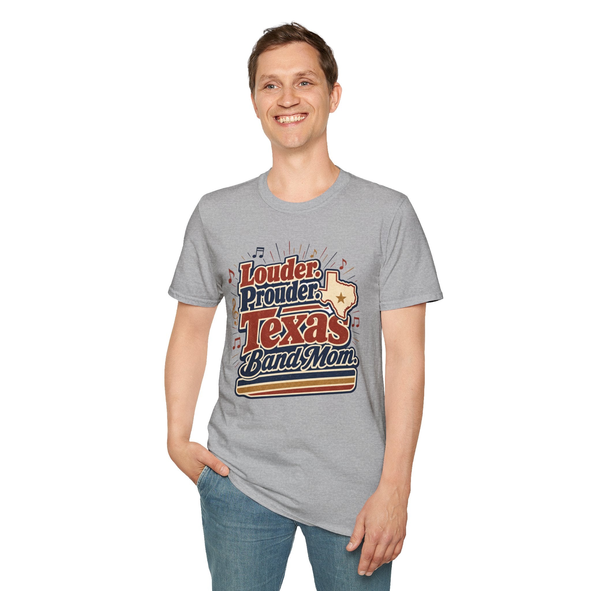 Louder Prouder Texas Band Mom T-shirt