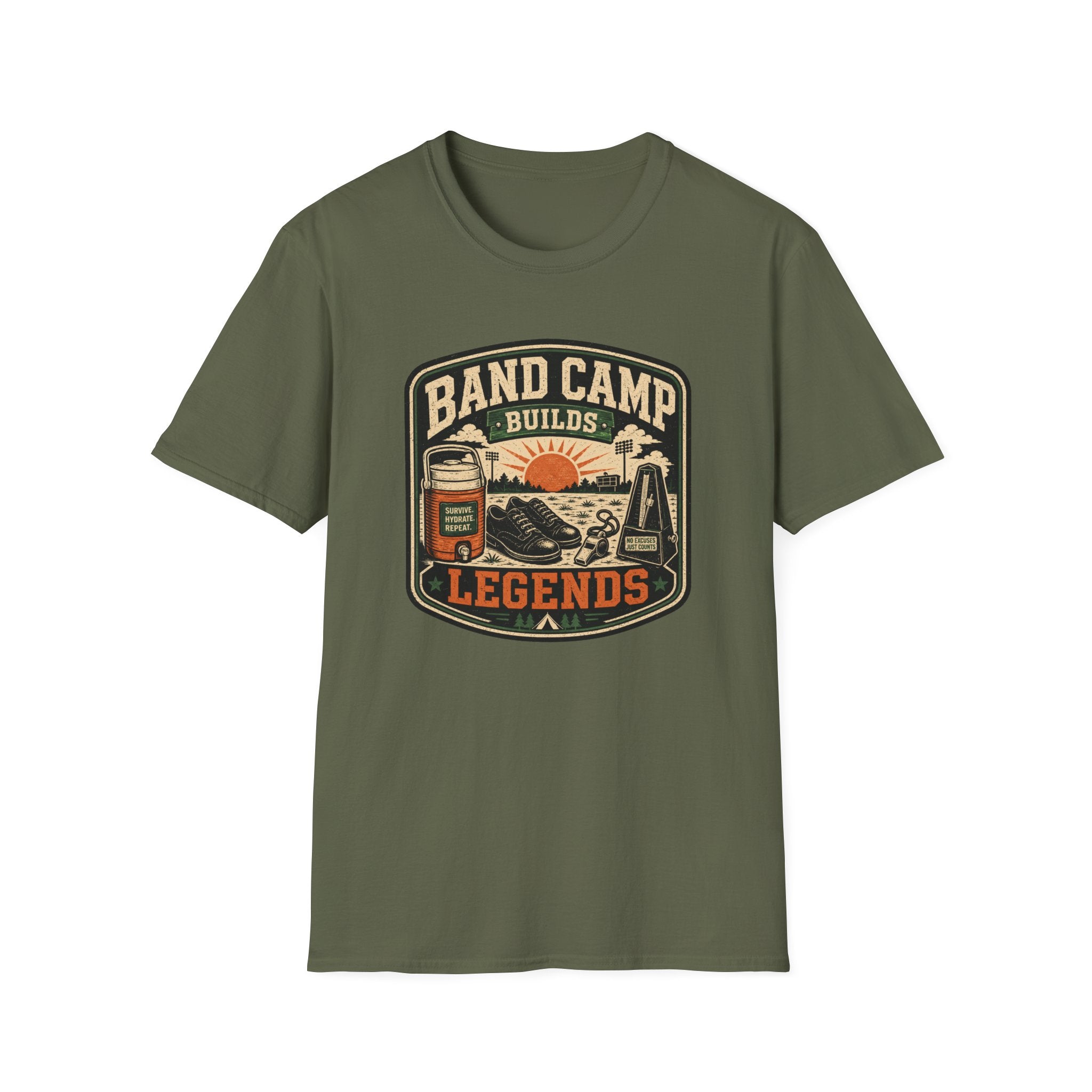 Band Camp Builds Legends T-shirt