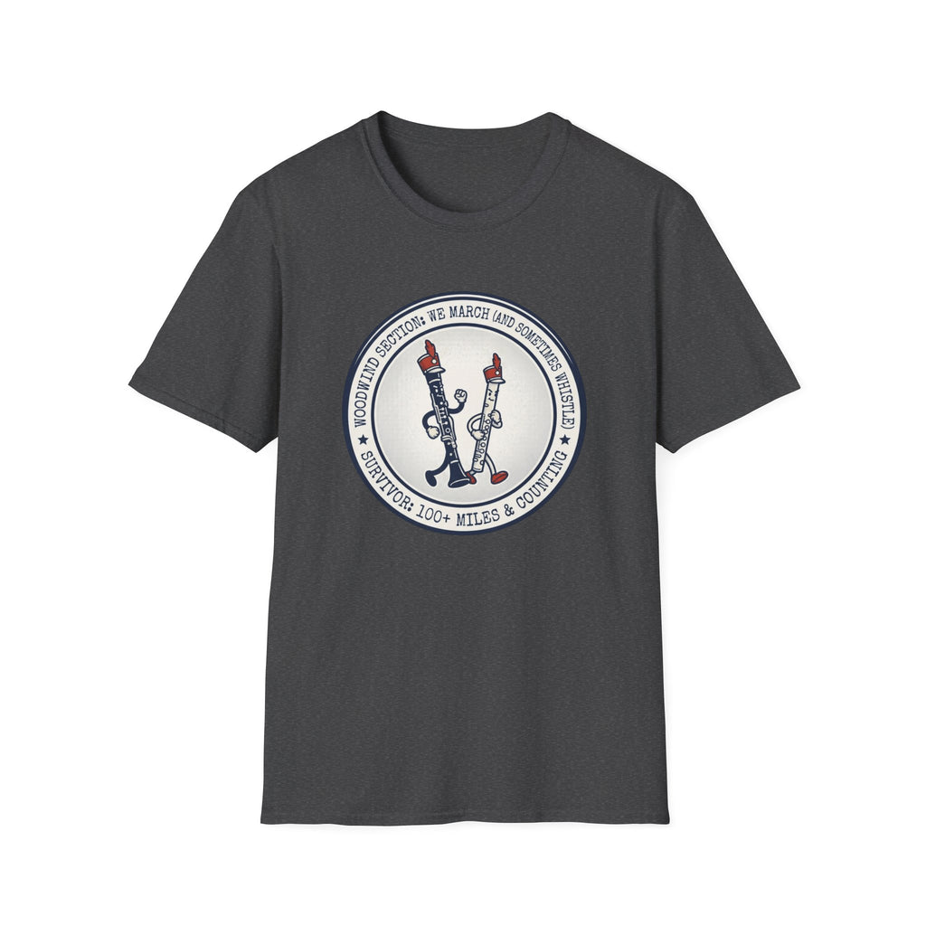 Woodwind Section We March and Sometimes Whistle T-shirt