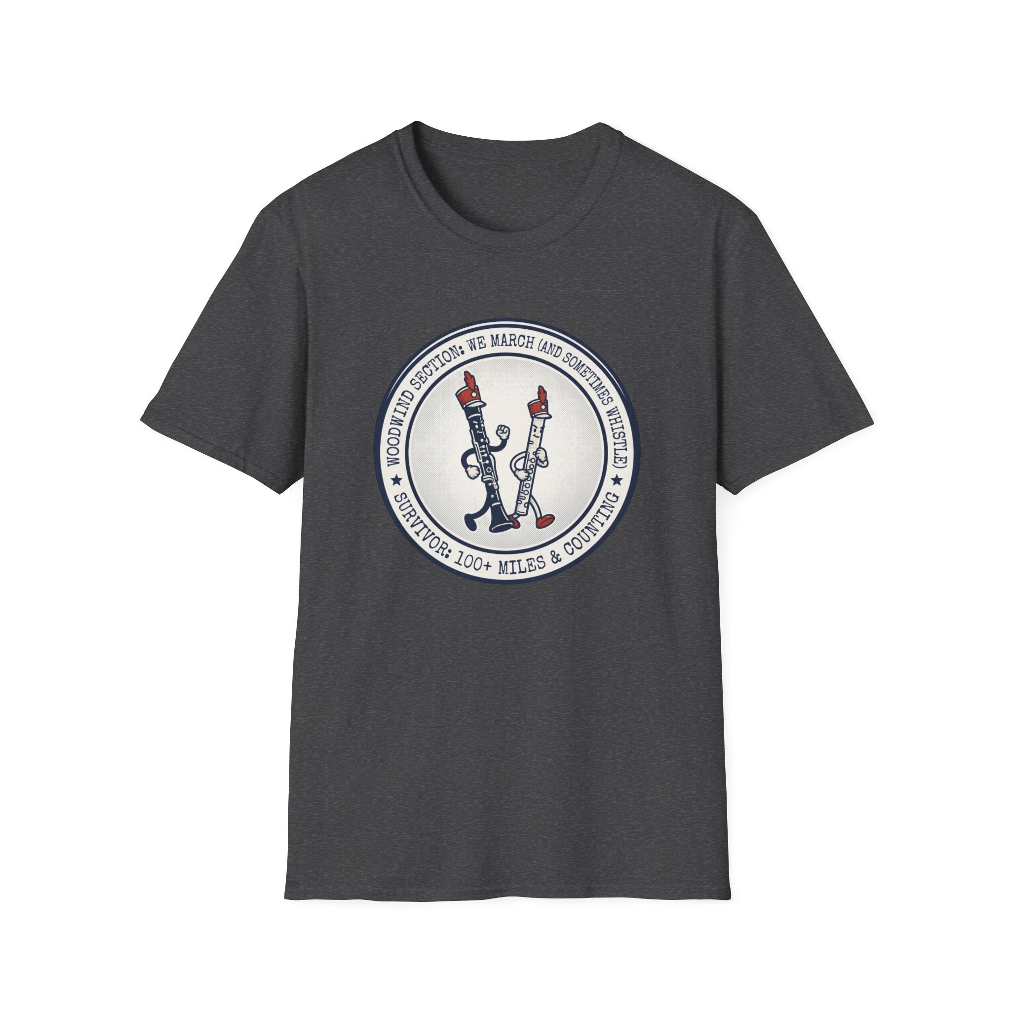 Woodwind Section We March and Sometimes Whistle T-shirt