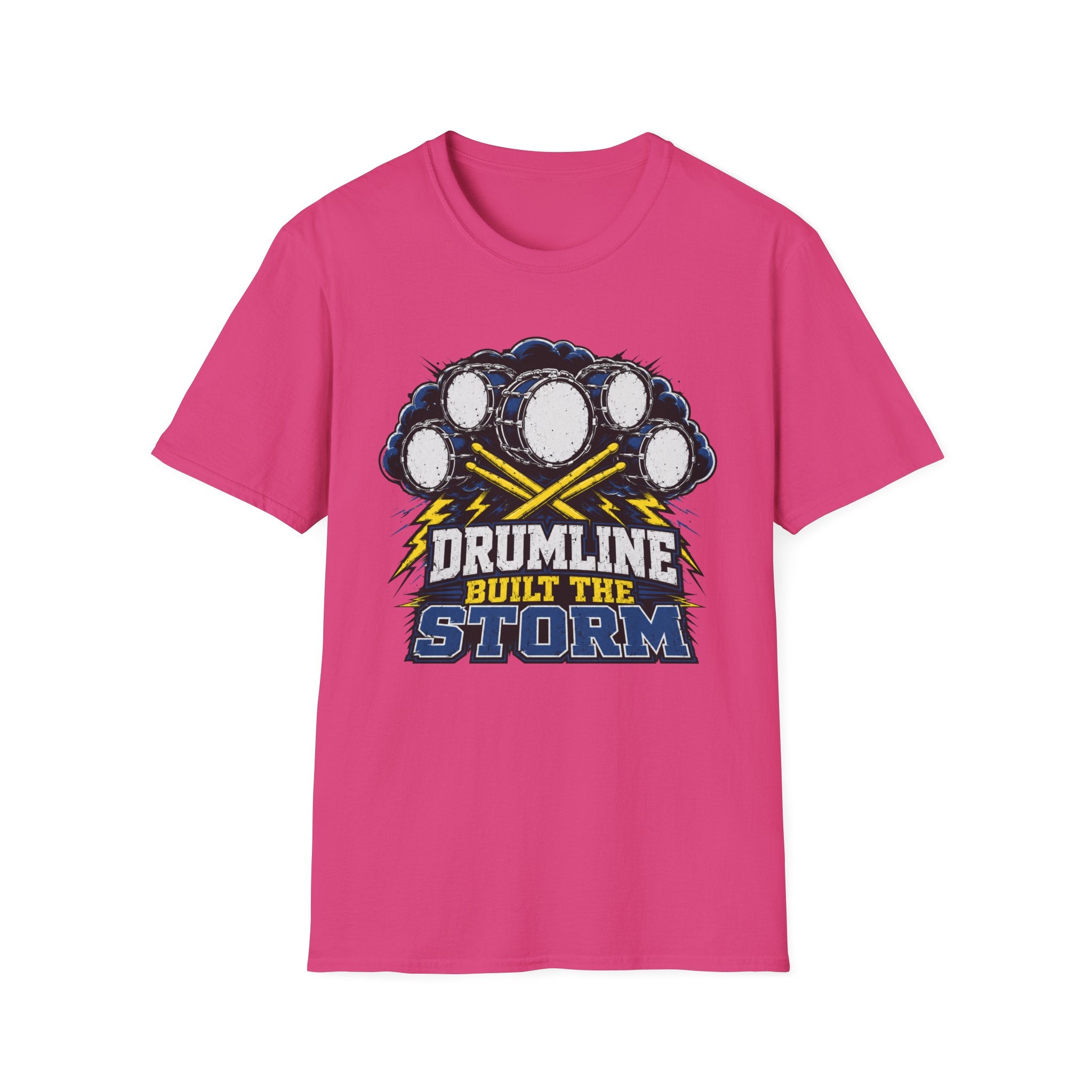 Drumline Built the Storm T-Shirt — Drum Corps Marching Band Tee