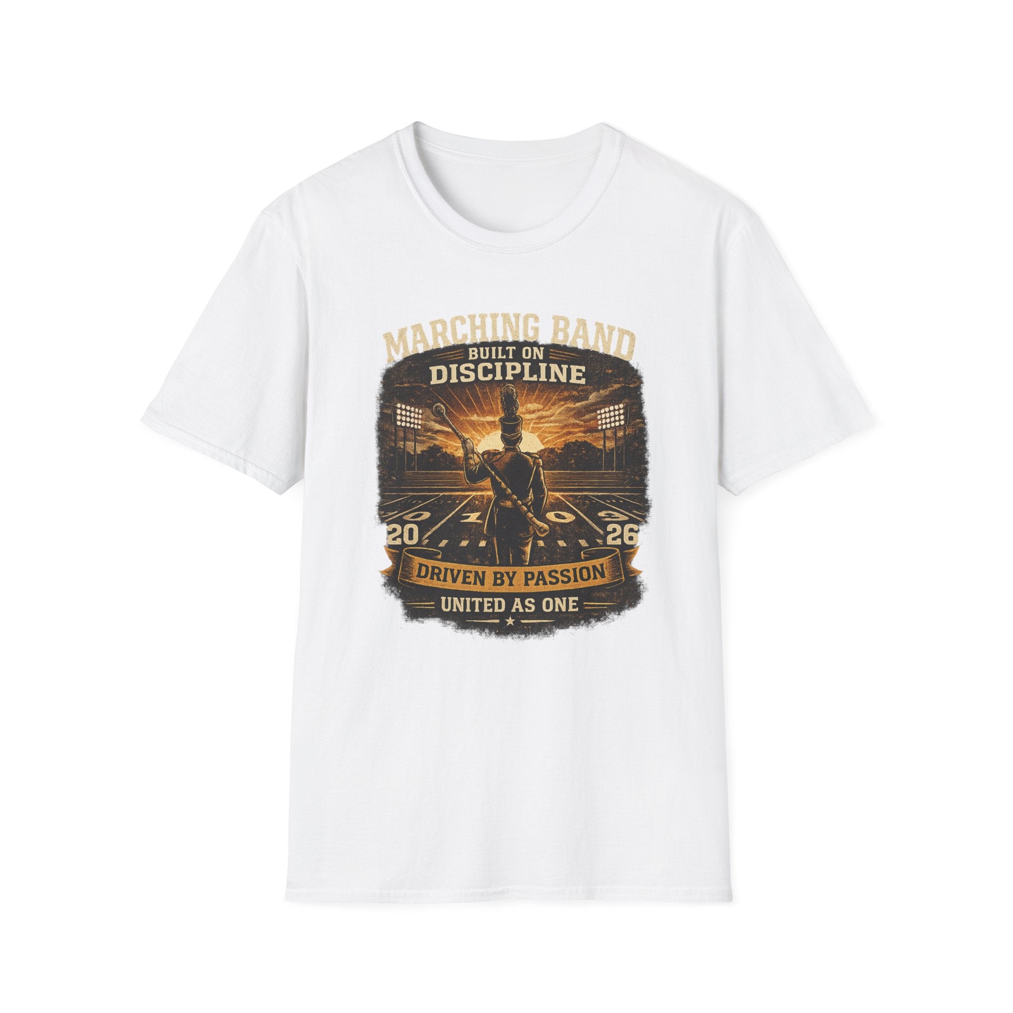 Marching Band Built on Discipline Driven by Passion T-shirt