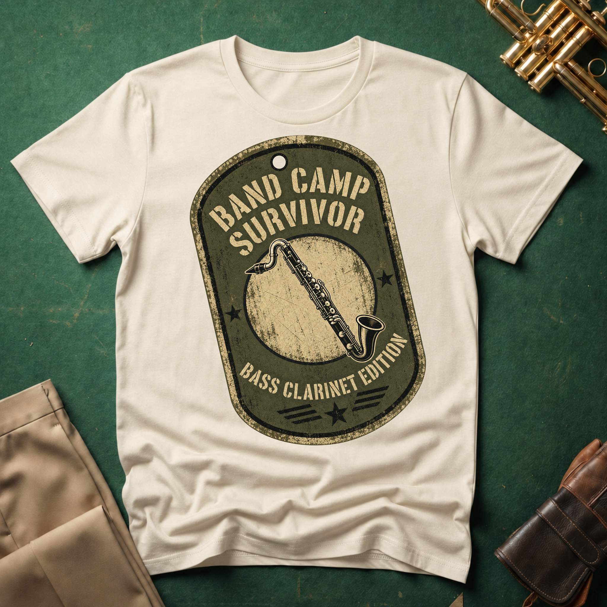 Band Camp Survivor Bass Clarinet Green Patch Edition