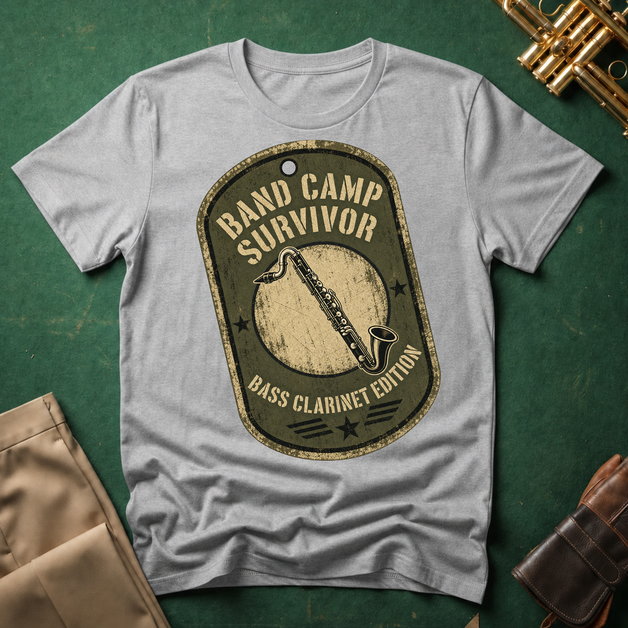 Band Camp Survivor Bass Clarinet Green Patch Edition