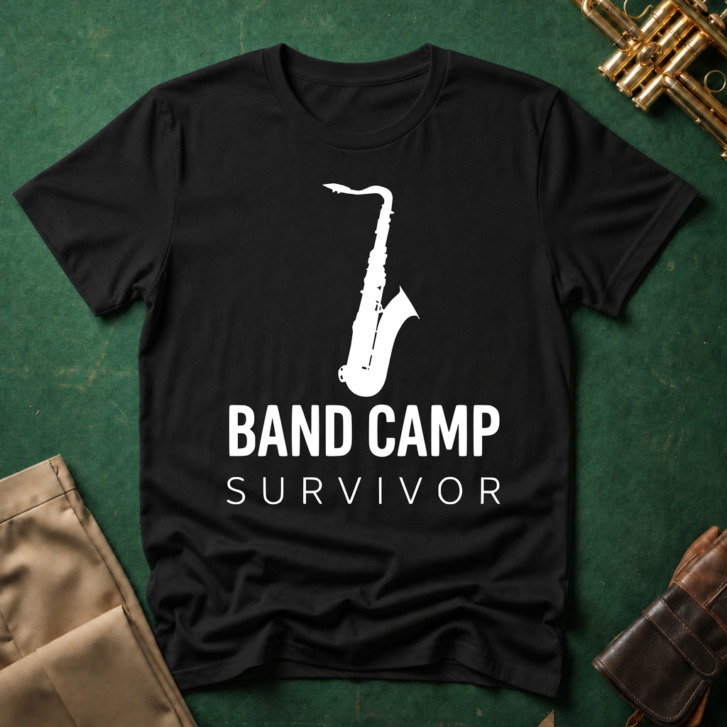 Band Camp Survivor Saxophone T-shirt