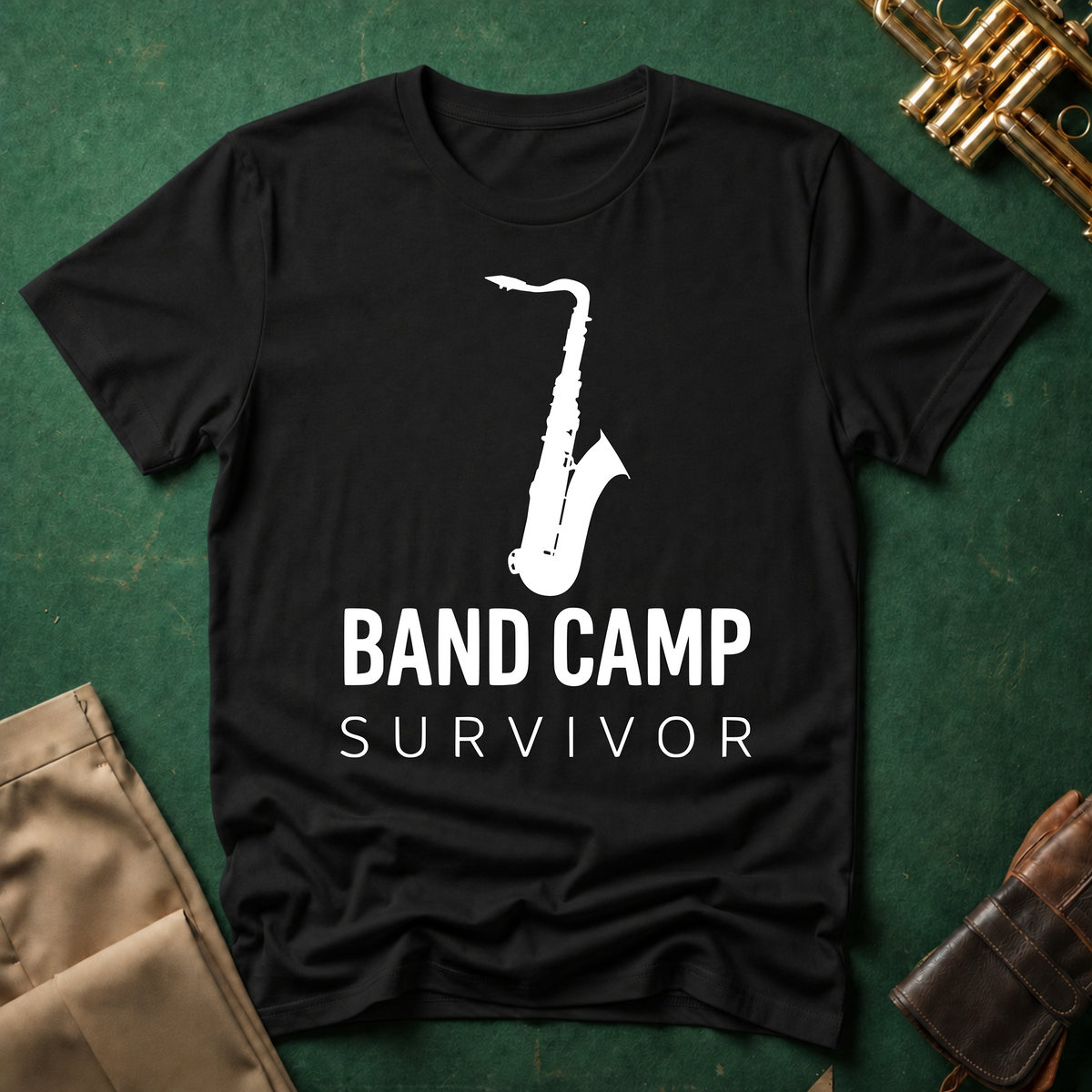 Band Camp Survivor Saxophone T-shirt