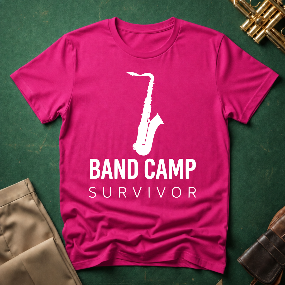Band Camp Survivor Saxophone T-shirt