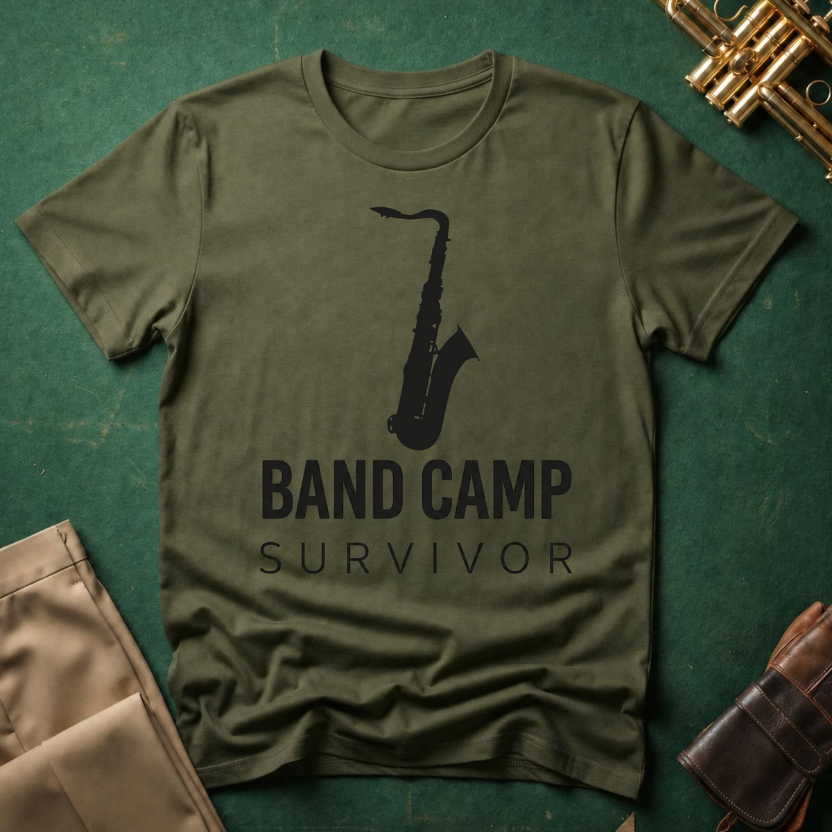 Band Camp Survivor Saxophone T-shirt