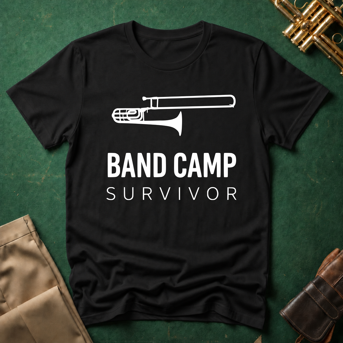 Band Camp Survivor Trombone T-shirt